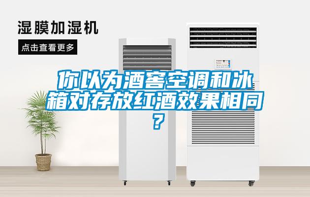 你以为酒窖空调和冰箱对存放红酒效果相同？