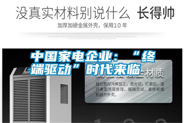 中国家电企业：“终端驱动”时代来临