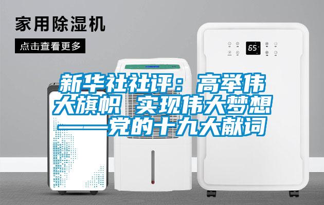 新华社社评：高举伟大旗帜 实现伟大梦想——党的十九大献词