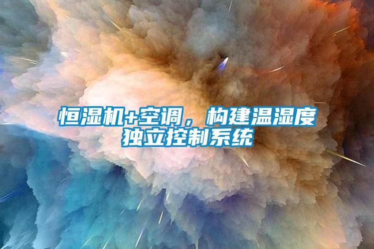 恒湿机+空调，构建温湿度独立控制系统