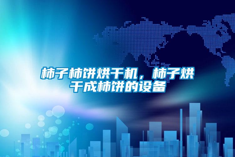 柿子柿饼烘干机，柿子烘干成柿饼的设备
