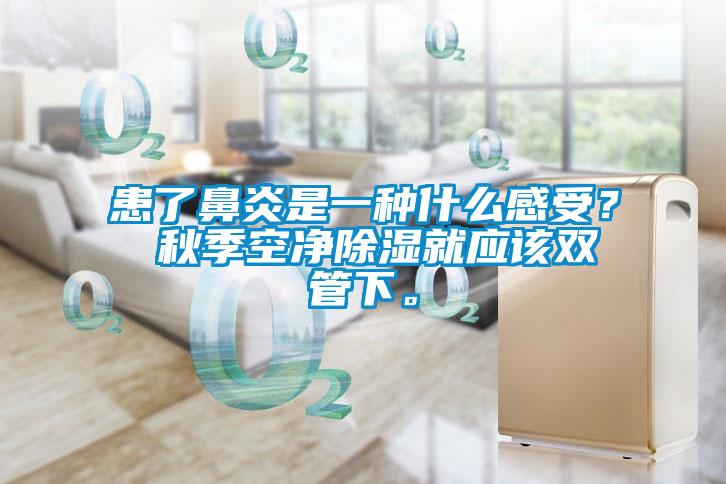 患了鼻炎是一种什么感受？ 秋季空净草莓视频黄色在线观看就应该双管下。