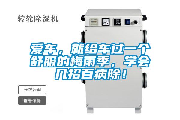 爱车，就给车过一个舒服的梅雨季，学会几招百病除！