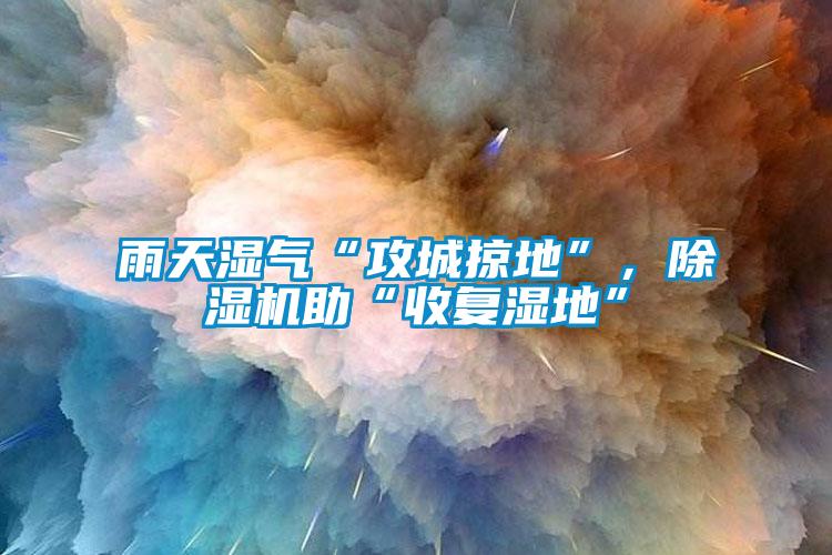 雨天湿气“攻城掠地”，草莓视频黄色在线观看机助“收复湿地”