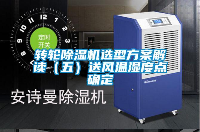 转轮草莓视频黄色在线观看机选型草莓视频成人污版APP解读（五）送风温湿度点确定