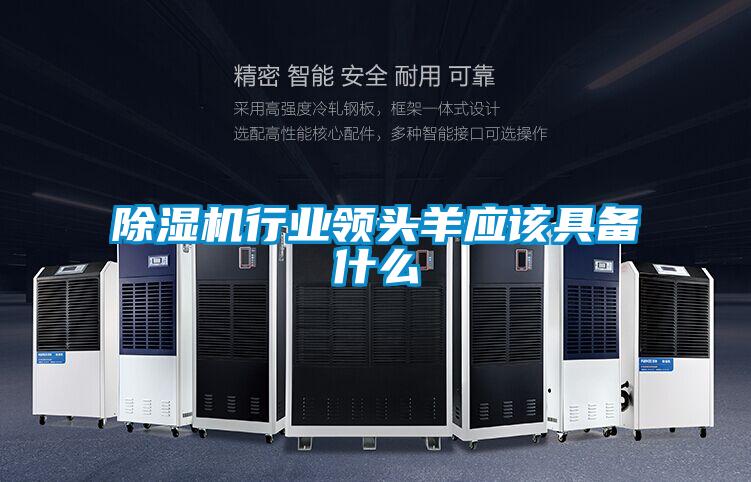 草莓视频黄色在线观看机行业领头羊应该具备什么