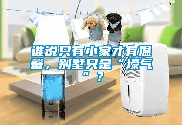 谁说只有小家才有温馨，别墅只是“壕气”？
