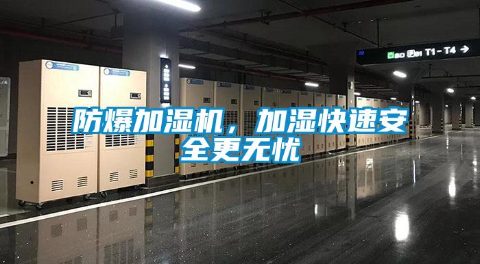 防爆加湿机，加湿快速安全更无忧
