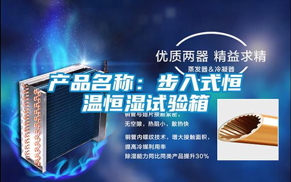 产品名称：步入式恒温恒湿试验箱