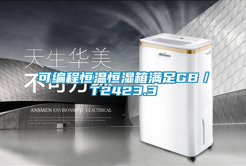 可编程恒温恒湿箱满足GB／T2423.3