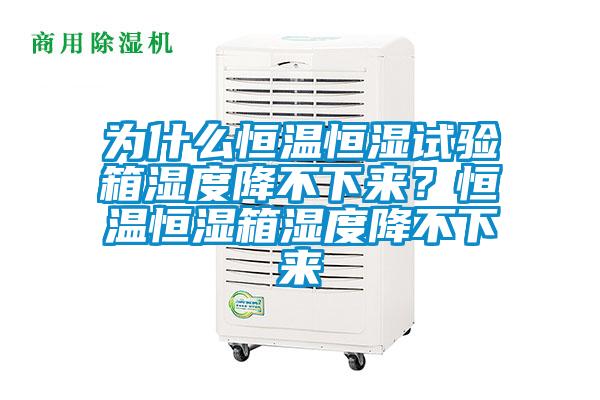 为什么恒温恒湿试验箱湿度降不下来？恒温恒湿箱湿度降不下来