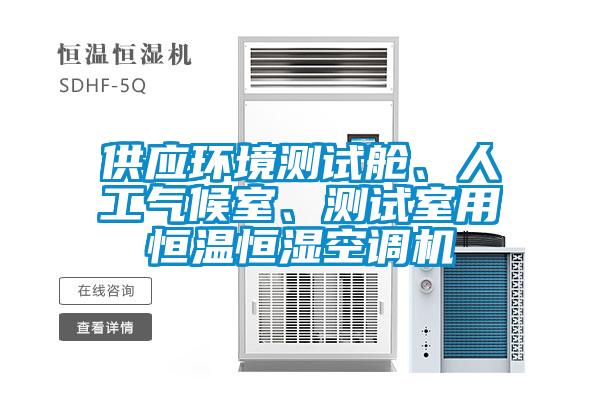 供应环境测试舱、人工气候室、测试室用恒温恒湿空调机
