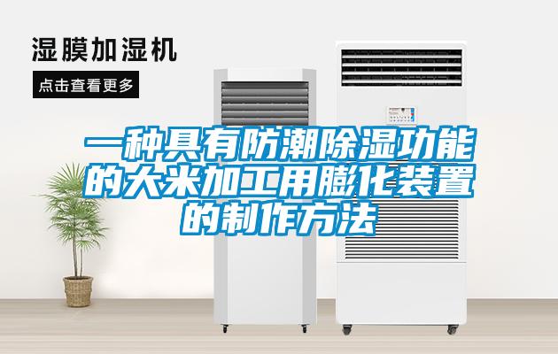 一种具有防潮草莓视频黄色在线观看功能的大米加工用膨化装置的制作方法