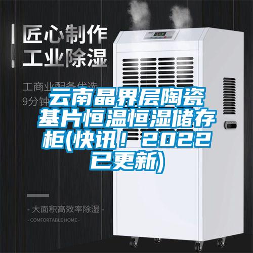 云南晶界层陶瓷基片恒温恒湿储存柜(快讯！2022已更新)