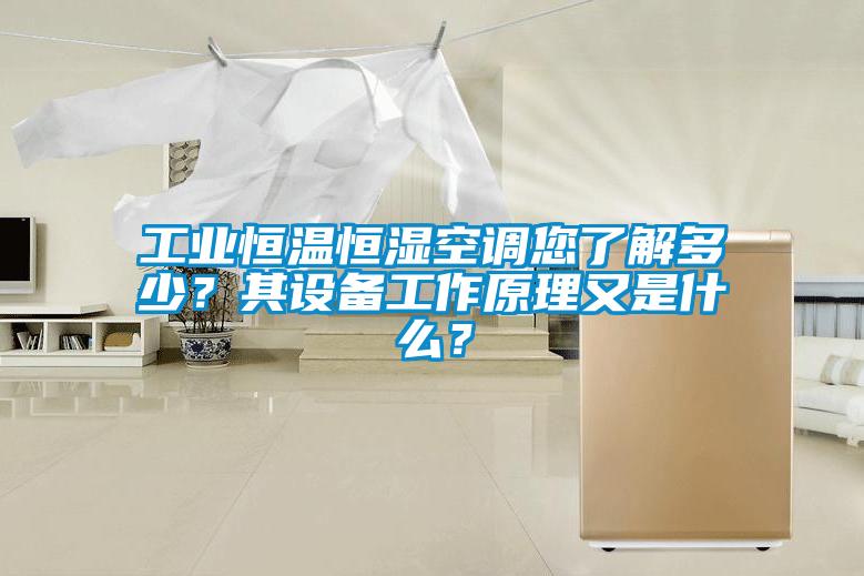 工业恒温恒湿空调您了解多少？其设备工作原理又是什么？