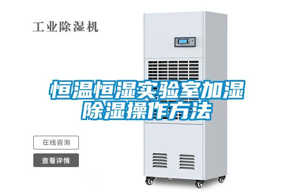 恒温恒湿实验室加湿草莓视频黄色在线观看操作方法