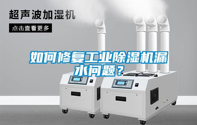 如何修复工业草莓视频黄色在线观看机漏水问题？