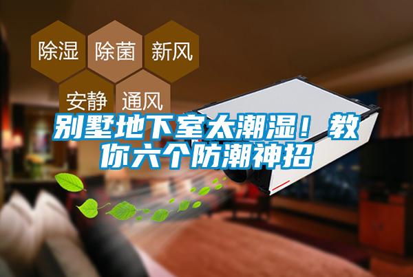 别墅地下室太潮湿！教你六个防潮神招