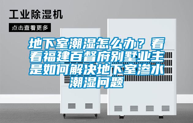 地下室潮湿怎么办？看看福建百督府别墅业主是如何解决地下室渗水潮湿问题