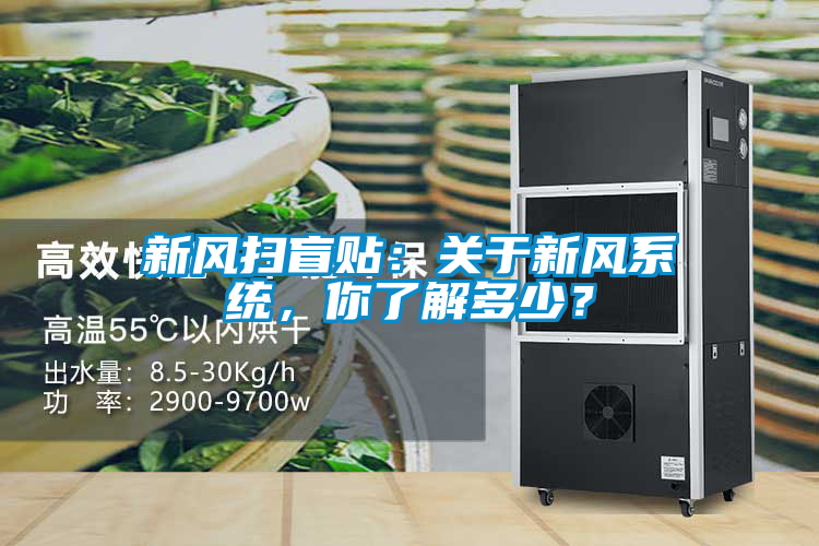 新风扫盲贴：关于新风系统，你了解多少？