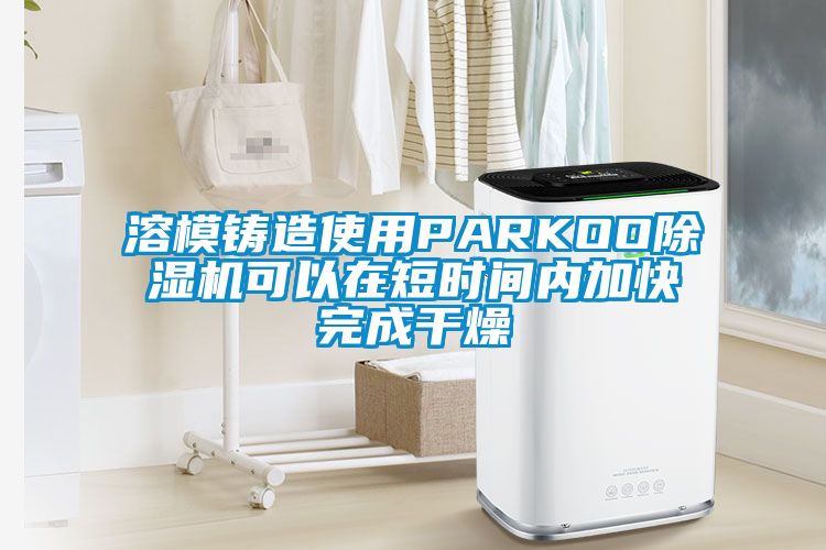 溶模铸造使用PARKOO草莓视频黄色在线观看机可以在短时间内加快完成干燥