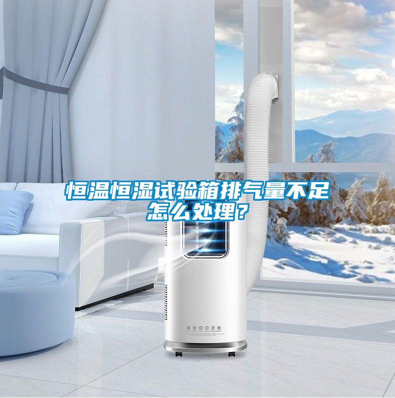 恒温恒湿试验箱排气量不足怎么处理？