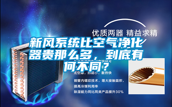 新风系统比空气净化器贵那么多，到底有何不同？