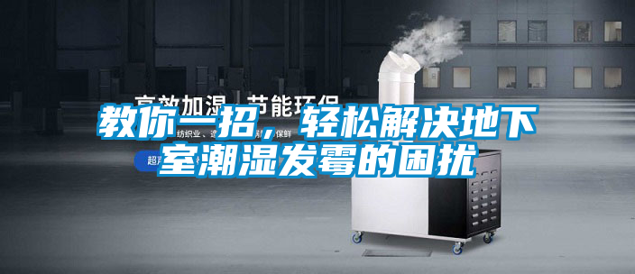 教你一招，轻松解决地下室潮湿发霉的困扰