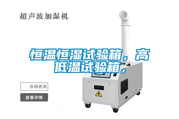 恒温恒湿试验箱，高低温试验箱，