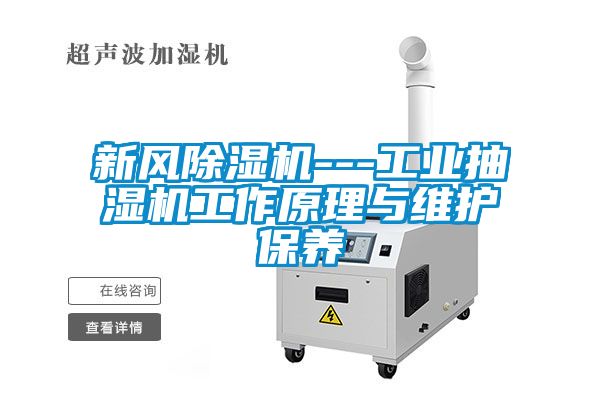 新风草莓视频黄色在线观看机---工业抽湿机工作原理与维护保养