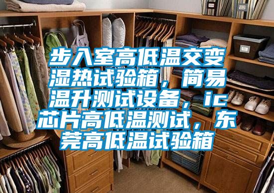 步入室高低温交变湿热试验箱，简易温升测试设备，ic芯片高低温测试，东莞高低温试验箱