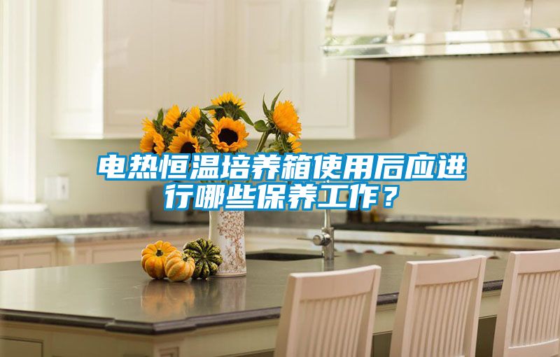 电热恒温培养箱使用后应进行哪些保养工作？