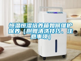 知识百科恒温恒湿培养箱如何维护保养（附赠清洗技巧、注意事项）