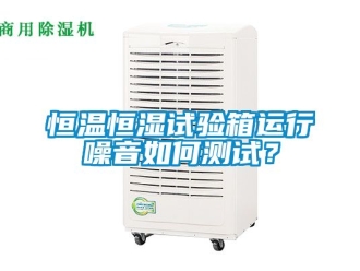 知识百科恒温恒湿试验箱运行噪音如何测试？