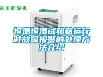 知识百科恒温恒湿试验箱运行时故障报警的处理方法介绍